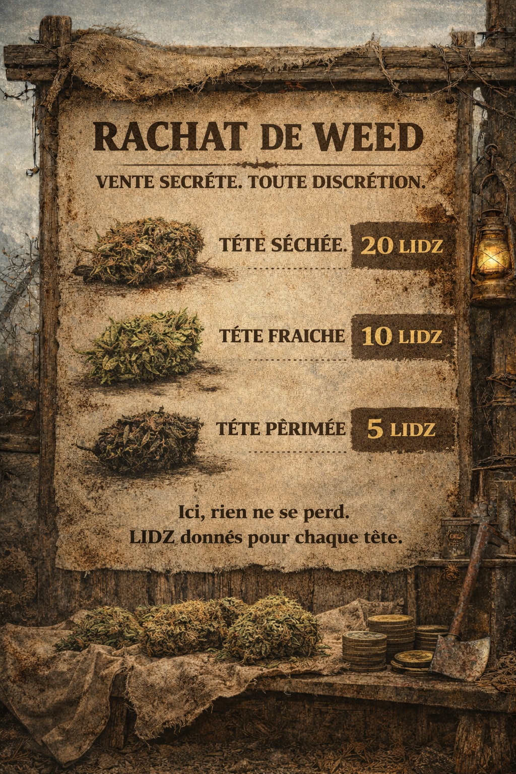 Rachat de weed